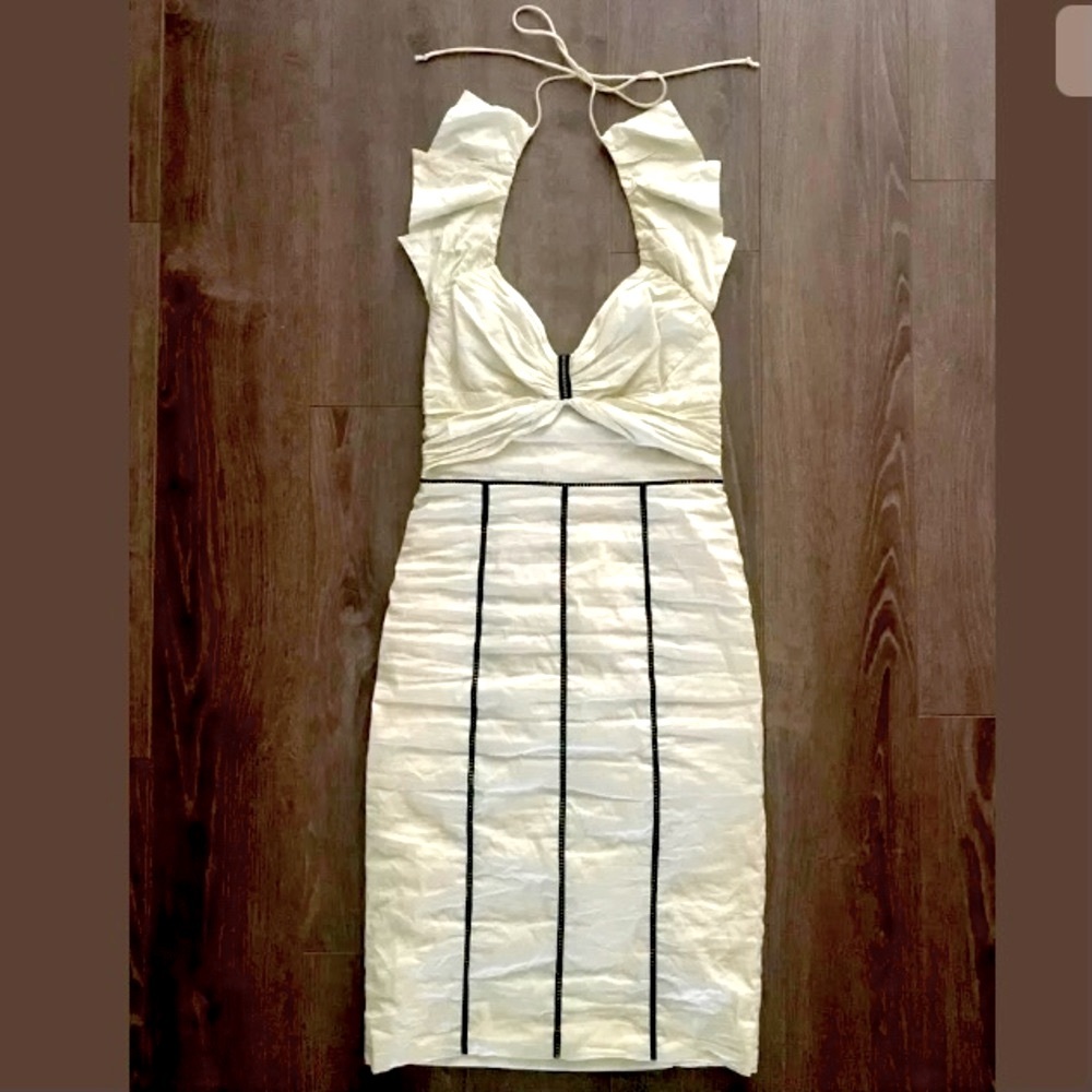 Nicole Miller Collection Ruched Halter Dress- Sz 4